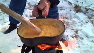 Corngrits cooking  kukoricadara főzés [upl. by Yren]