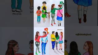 Not everyone is a friend shorts youtubeshorts art drawing sojibdrawingbook [upl. by Laekcim]