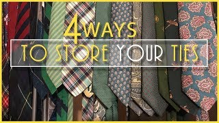 my1928 Tie Storage  4 Ways to Store Your Ties [upl. by Omero745]