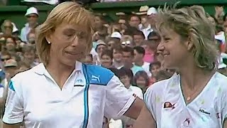 Martina Navratilova vs Chris Evert 1987 Wimbledon SF Highlights [upl. by Aneleiram]