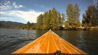 Cedar strip Kayak Paddle Chain Lakes [upl. by Norina922]