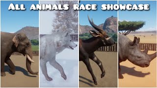 Planet Zoo ALL ANIMALS RACE SHOWCASE [upl. by Walls266]