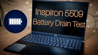 Dell Inspiron 55095502 battery drain test  Inspiron 5509 unboxing and review  Dell battery life [upl. by Buxton791]