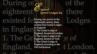 England Grand Lodges in [upl. by Eicyaj]