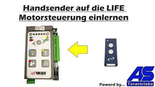 LIFE Motorsteuerungen Handsender einlernen und löschen [upl. by Bartlett]