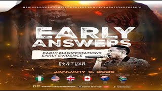 EARLY ANSWERS EARLY MANIFESTATIONS EARLY EVIDENCE  NSPPD  6TH JANUARY 2025 [upl. by Esahc555]