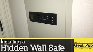 Install a Hidden Wall Safe [upl. by Halilak]