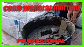 🔥Como PREPARAR MORTERO para Piedra Artificial 🔥How to make MORTAR for ARTIFICIAL STONE [upl. by Olympium]