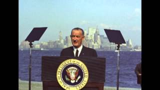 LBJ Remarks on the Signing of the 1965 Immigration amp Nationality Act [upl. by Packton]