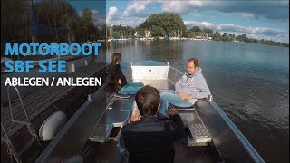 Sportbootführerschein Binnen  See  Anlegen und Ablegen [upl. by Morrissey508]