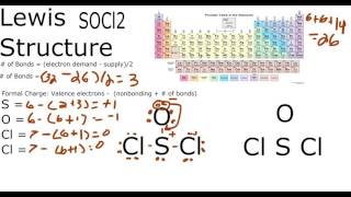 SOCl2 Lewis Structure Thionyl chloride [upl. by Means]