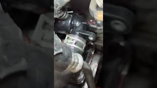 Thermostat replacement automobile mechanic share subscribe [upl. by Atekihs]