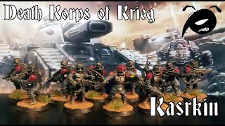 Death Korps of Krieg Print assemble and paint Kasrkin [upl. by Essy]