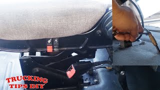 How to remove and replace semi truck seats Freightliner volvo kentworth ect [upl. by Andre]