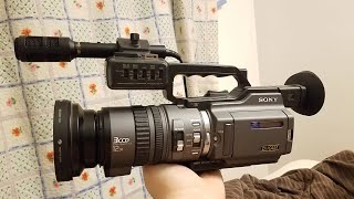 Sony DSRPD150 3CCD DVCAM camcorder 2003 [upl. by Ahsienat775]