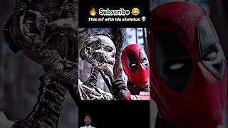 Deadpool Talking With Wolverine Skeleton 😂🔥🔥 deadpooledite marvel deadpool3 shortsfeed shorts [upl. by Notsehc]