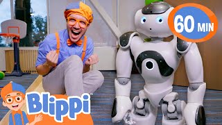 Blippi Plays and Learns With A Robot  Educational Video for Kids [upl. by Hakim]