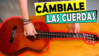 Cómo Cambiar Las Cuerdas De Una Guitarra Acústica [upl. by Cirde]