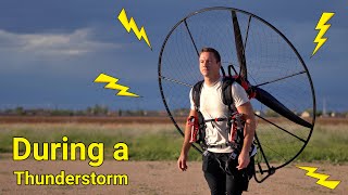 My FIRST FLIGHT On An Electric Paramotor [upl. by Stauder]