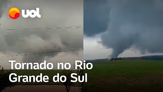 Rio Grande do Sul Tornado atinge Gentil RS e destelha casas veja vídeo [upl. by Deni211]