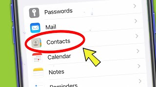 How To Manage Contact Settings in Apple iPhone 13  11 and 12  X [upl. by Isiad]