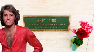 Grave of ANDY GIBB What Happened The BEE GEES  Forest Lawn [upl. by Earaj]