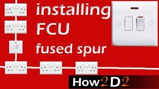 Fused connection Unit Wiring FCU How to wire Fused Spur [upl. by Uon]