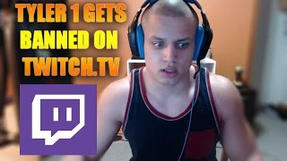 Tyler1 GETS BANNED ON TWITCHTV [upl. by Kahaleel214]