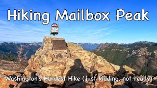 Mailbox Peak  Old Trail  Solo Hiking in Washington State [upl. by Jilly804]