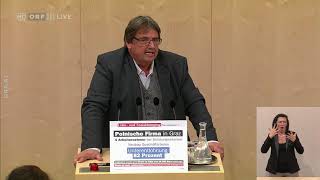 2018 10 19 Nationalratssondersitzung 17 Josef Muchitsch SPÖ [upl. by Odragde]