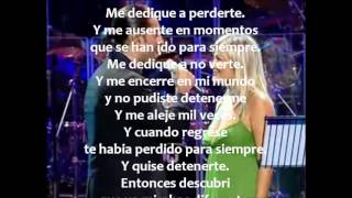 Me Dedique a Perderte Letra  Alejandro Fernandez y Amaia Montero [upl. by Anaej]