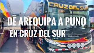 Mi viaje de Arequipa a Puno en Cruz del Sur [upl. by Darken669]