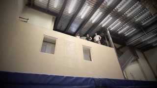 Christophe Hamel NEW ACROBATIC DEMO 2013 TrampolineWall [upl. by Aceber]