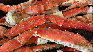 Colossal Alaskan King Crab Legs Baked [upl. by Medardas]