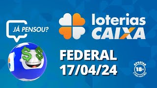 Loterias CAIXA  Federal  17042024 [upl. by Hyo]