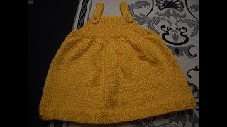 tuto tricot robe 3 mois bebe [upl. by Tav749]