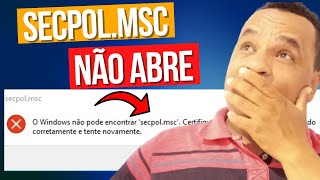 secpolmsc NÃO ABRE E AGORA [upl. by Artimas]