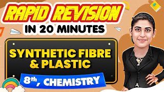 Synthetic Fibre and Plastic  Rapid Revision in 20 Minutes🔥 Chemistry Class 8th 📚 [upl. by Licht925]