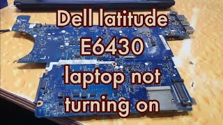 Dell Latitude E6430 Laptop not turning on dell laptoprepair srtech chiplevel repair asmr [upl. by Rodolfo]