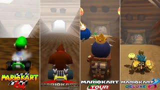 Evolution Of N64 Choco Mountain Course In Mario Kart Games 19962022 [upl. by Sewel136]