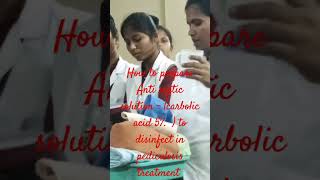 How to prepare Anti sceptic solution  carbolic acid 5  in pediculosis treatment to disinfect [upl. by Aiekan]