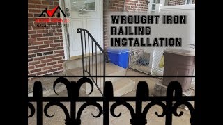 How To Install A Wrought Iron Railing [upl. by Lesly]