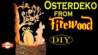 Osterdeko selber machen aus Holz  Scroll saw Easter decoration  Dekupiersägearbeit  DIY [upl. by Profant]