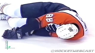 Scott Stevens DESTROYS Eric Lindros  ECF 2000 Full Incident [upl. by Moriah]