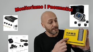 TPMS Sistema di monitoraggio della pressione dei pneumatici pressione temperatura Auto e moto [upl. by Nauqes958]