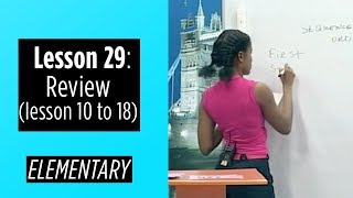 Elementary Levels  Lesson 29 Review Lesson 10 to 18 [upl. by Odie]