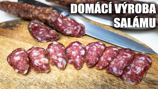 JEDNODUCHÁ DOMÁCÍ VÝROBA SALÁMU  SAUCISSON SEC [upl. by Kelby889]