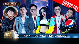 Rap Việt Mùa 3  Tập 4 Đại chiến nón vàng trở lại Liu Grace  Tez xuất trận  Rap Việt 2023 [upl. by Grof]