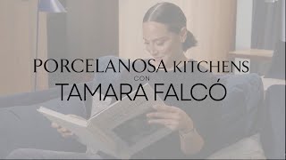 Tamara Falcó llega a las cocinas de Porcelanosa [upl. by Nekcarb]