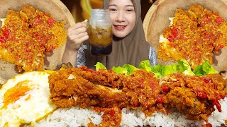 MAKAN AYAM SPICY MCD GEPREK 🍗 SAMBEL GEPUK 🌶 [upl. by Cagle419]